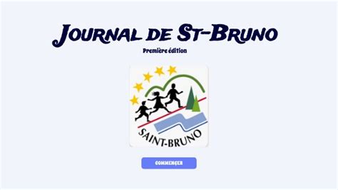 journal st bruno premiere edition