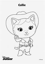 Sheriff Coloring Callie Pages Wild West Print Color Kids sketch template