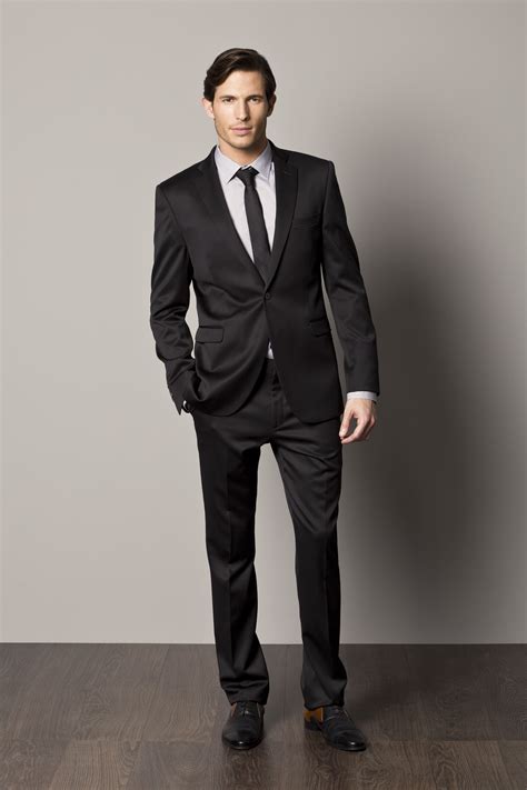 mens black suit anzug herren herren mode mode