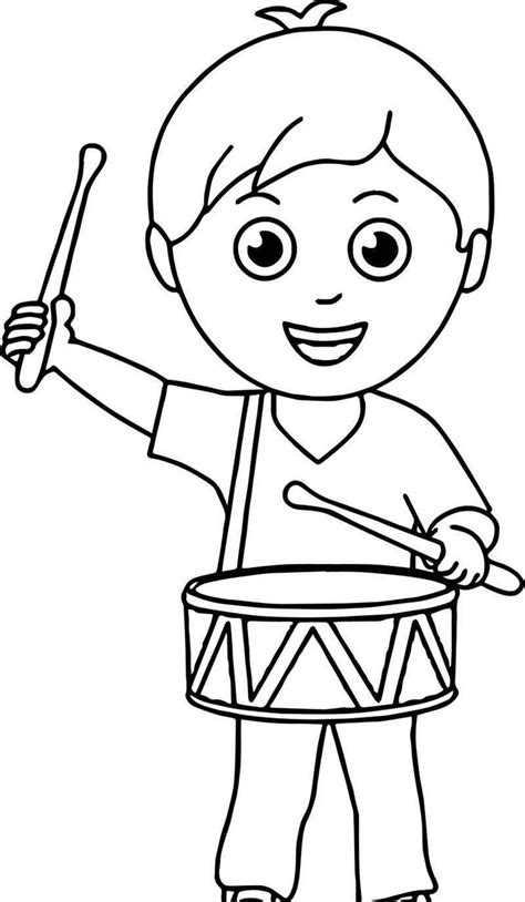 boy band drum coloring page muezik