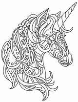 Unicorn Coloring Pages Mandala Choose Board sketch template