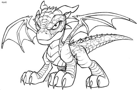 cool dragon coloring page    svg file