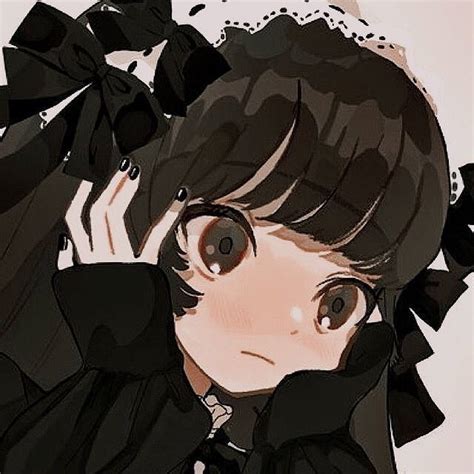 pretty anime girl emo pfp wallpaper    desktop mobile