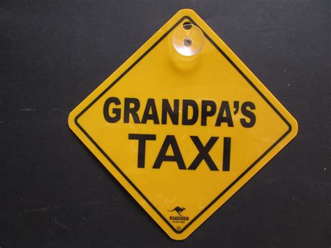 Grandpa’s Taxi Swinger Sign Tasmanian Postcards And Souvenirs