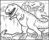 Coloring Pages Rex Dinosaur Trex Tyrannosaurus Kids Printable Color Bestcoloringpagesforkids Book Print Popular sketch template