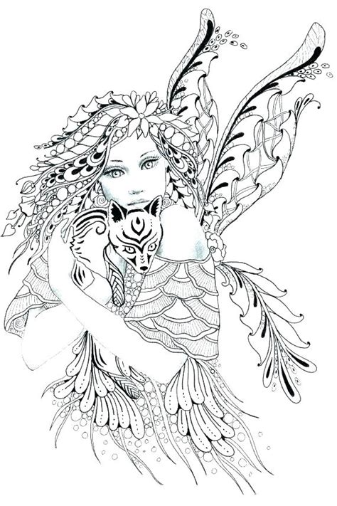 fantasy realistic fairy coloring pages steampunk coloring page