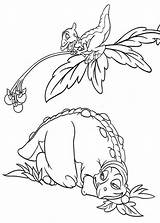 Land Before Time Coloring Petrie Cera Rest Father Under Family sketch template