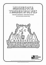 Coloring Nba Pages Logos Timberwolves Minnesota Teams Logo Basketball Team Cool Sheets Printable Clubs Choose Board Template sketch template