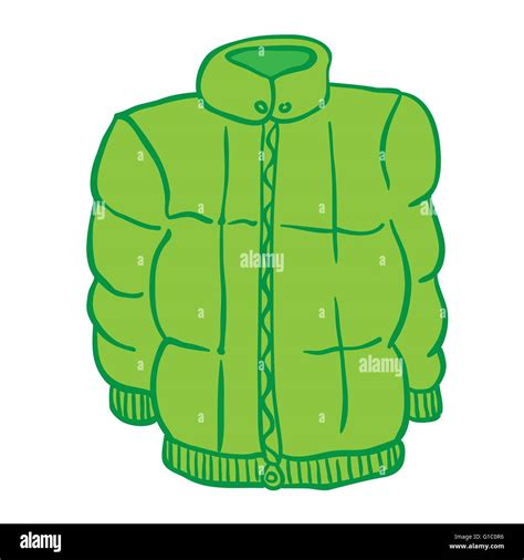 winter jacket cartoon stock vector image art alamy