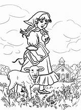 Lamb Coloring Mary Had Little Pages Meadow Play They Color Clipart Library Comments Popular Coloringhome sketch template