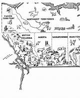 Canada Coloring Pages Map Colouring Sheets Western Activity Honkingdonkey Maps Choose Board Template sketch template