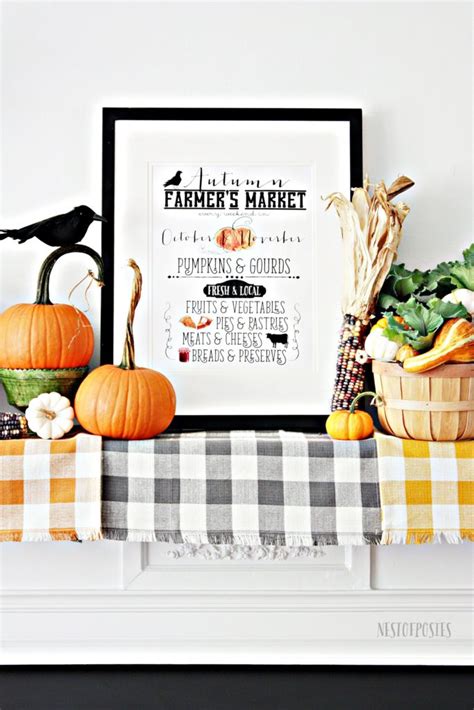autumn farmers market printable