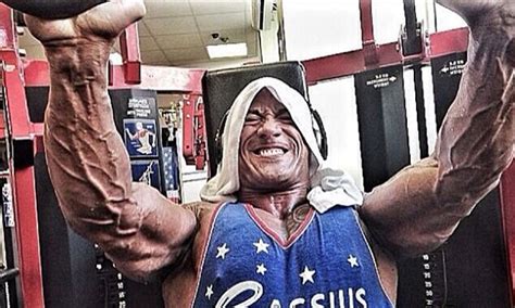 he s so vein dwayne the rock johnson posts selfie in the gym and