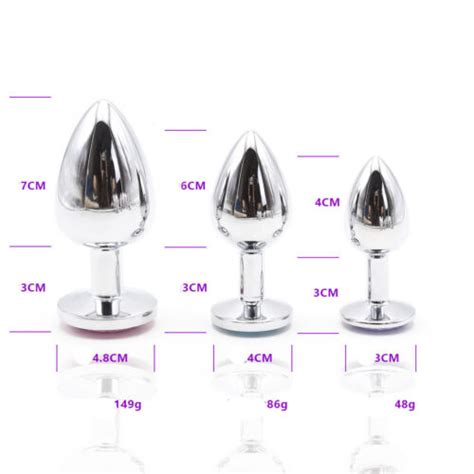 1 3pcs ass anal training kit stainless metal steel anal butt plug adult