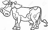 Cartoon Cow Coloring Pages Cows Drawing Getdrawings Competitive Getcolorings Clipart Color sketch template