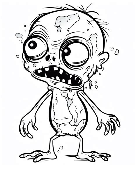 wobbly walter zombielands funniest resident  printable coloring