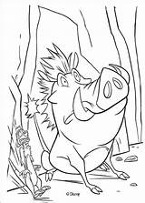 Coloring Disney Pages Matata Hakuna Timon Lion King Pumbaa Popular sketch template