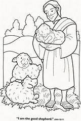 Coloring Shepherd Lord Bible Kids Sheep Good Colouring Uteer Books Pages Sunday School Activities Printable sketch template