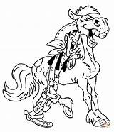 Coloring Pages Horse His Luke Lucky sketch template