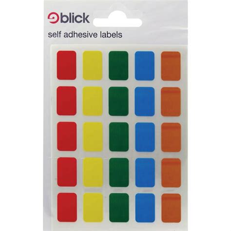 adhesive labels   mm assorted colours