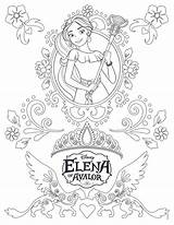 Elena Coloring Princess Pages Bubakids Concerning Thousand Line sketch template
