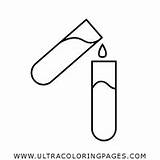 Coloring Tube Test Pages Glass Ultracoloringpages sketch template
