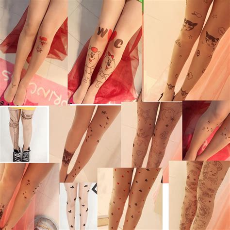 japan tattoo magazine fashion tattoo stockings sunscreen sexy pantyhose opt ebay