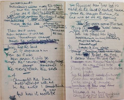 Ten Original Handwritten Lyrics To Some Of Rock N Roll S Greatest Songs