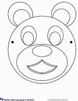 Bear Mask Printable Templates Teddy Cut Print Template Play Shapes Coloring Pinata Early Make Popular Crafts Library Clipart Coloringhome sketch template