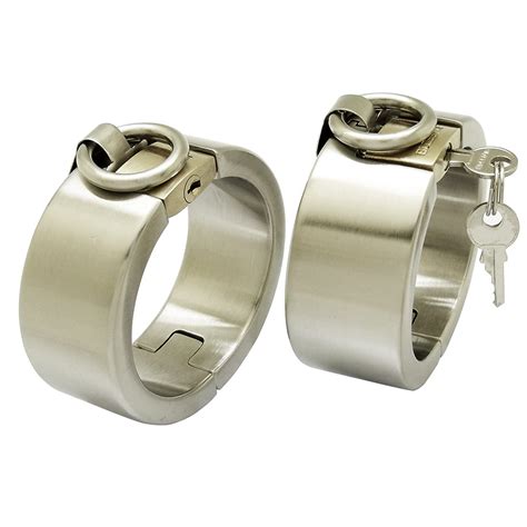 Heavy Duty Stainless Steel Wrist Ankle Cuffs With Padlock