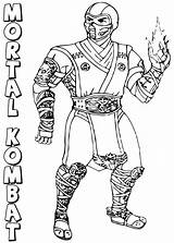 Mortal Kombat Coloring Pages sketch template