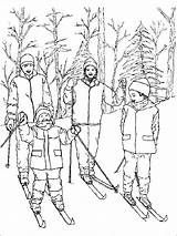 Profesiones Cazadores Esquiadores Esquiando Matematicasypoesia Juegosol sketch template