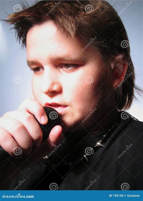male singer stock photo image