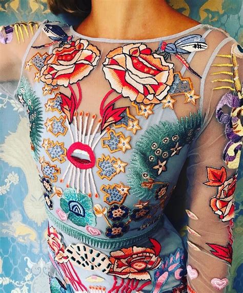 beautiful embroidered dress in 2019 couture embroidery fashion
