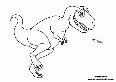 rex printable coloring page