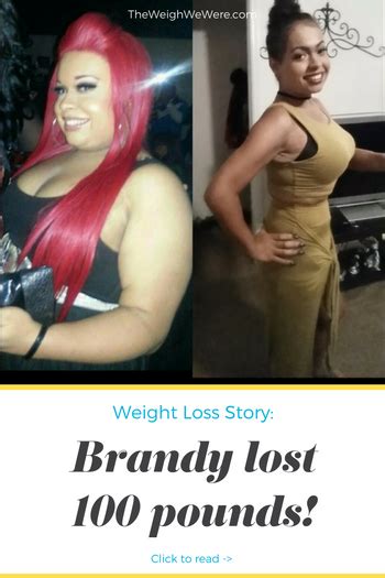real weight loss success stories brandy lost  pounds