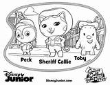 Sheriff Coloring Pages Callie Wild West Disney Howdy Partner Kids Toby Jr Peck Junior Color Mcstuffins Doc Dvd Printable Printables sketch template