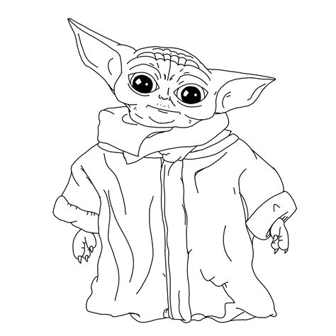 baby yoda printable coloring pages wwwinf inetcom