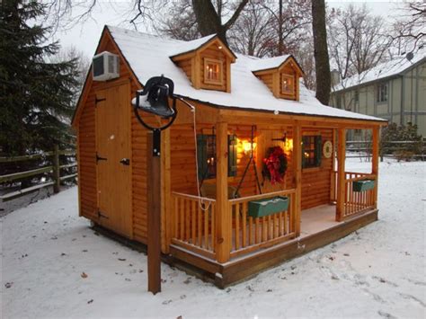 pine log cabin playhouse  winter unwrap hours  imagina flickr