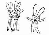 Simon Coloriage Famille Lapin Conejo Rabbit Coloriages Pintar 1081 Morningkids sketch template