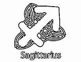 Sagittarius Coloring Astrology Celtic Color Zodiac Kids Pages Dragon 181px 81kb sketch template