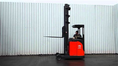 linde  reach electric forklift truck youtube