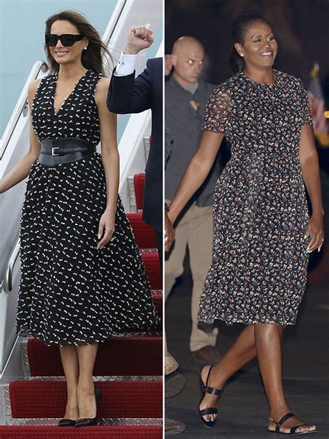 Melania Trump Copies Michelle Obama — Exits Air Force One