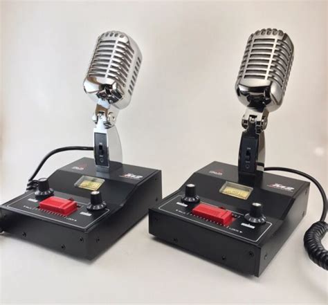 delta  amplified dynamic power base microphone  pin cobra cb ham desk mic  sale  ebay
