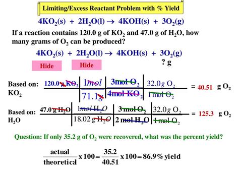 theoretical yield  actual yield powerpoint    id