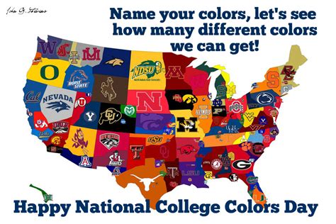 happy national college colors day   colors lets
