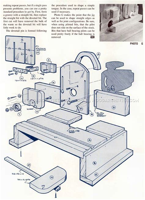 mortise  tenon jig plans woodarchivist