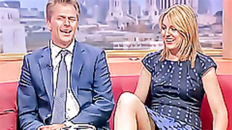 real upskirt with a talk show host in a dress