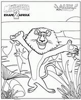 Madagascar Coloring Alex Lion Pages Colouring Africa Kids Escape Printable Draw Movie Color Para Books Colorir Characters Library Clipart Popular sketch template