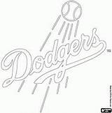 Dodgers Coloring Pages Baseball Logo Angeles Los Letter La Printable Pirates Pittsburgh Kids sketch template